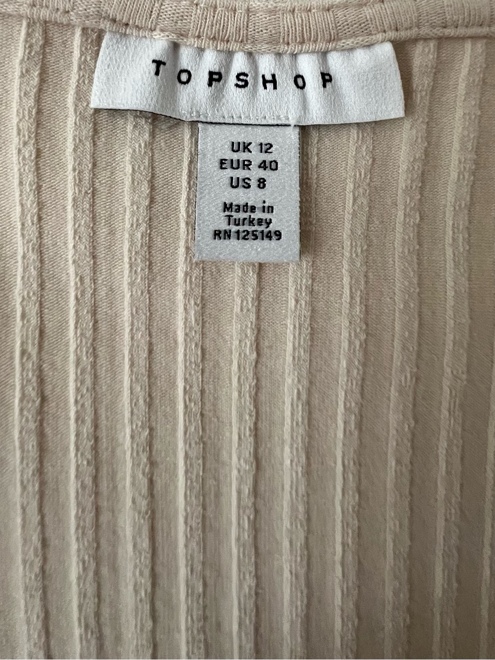 Top Shop Ribbed Dress - Picture 5 of 5